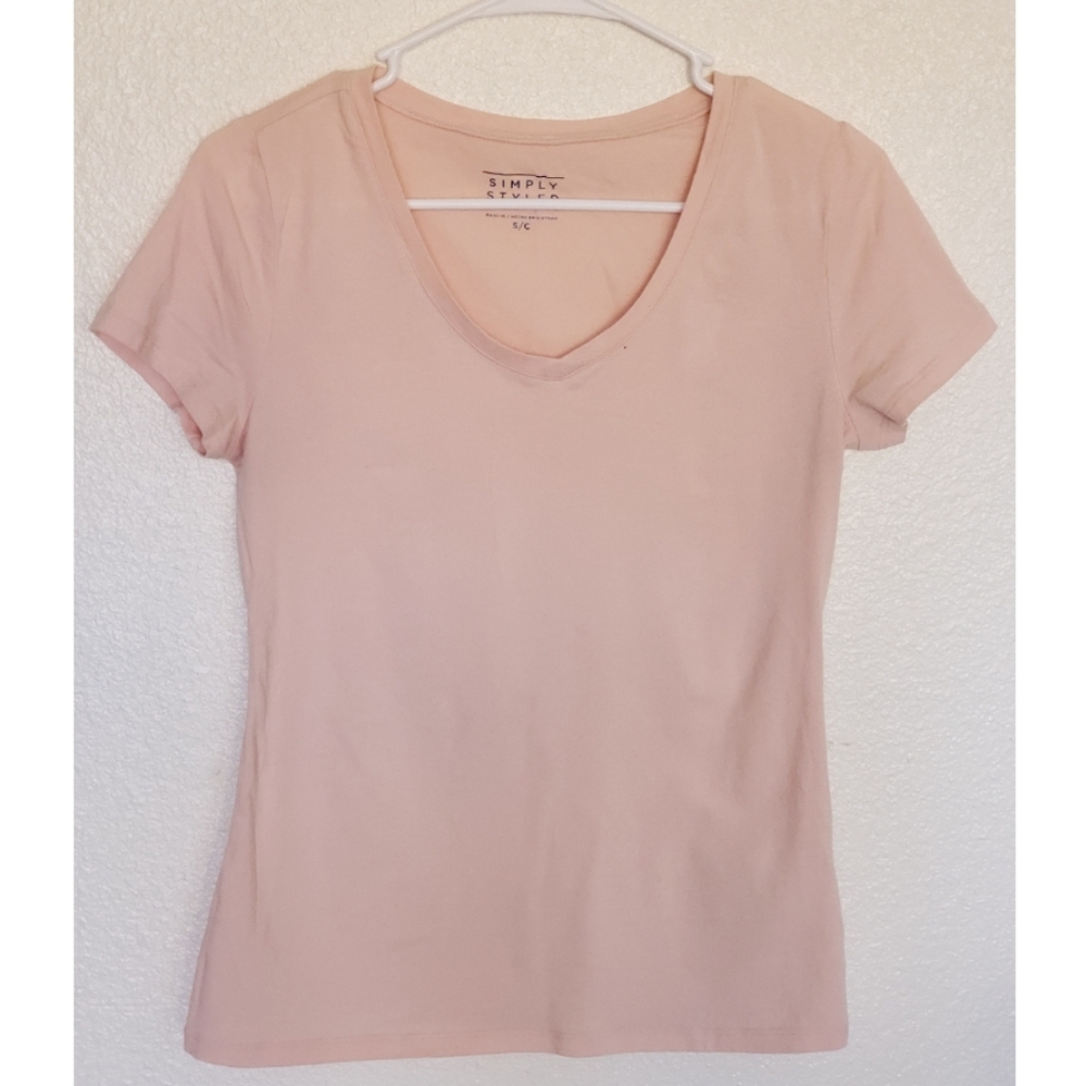 Simply Styled baby pink tee